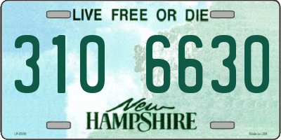 NH license plate 3106630