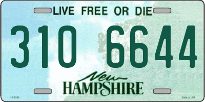 NH license plate 3106644
