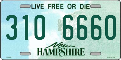 NH license plate 3106660
