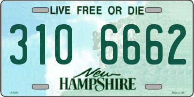 NH license plate 3106662