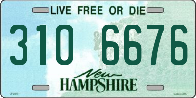 NH license plate 3106676