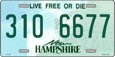 NH license plate 3106677