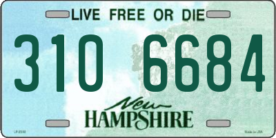 NH license plate 3106684