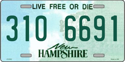 NH license plate 3106691
