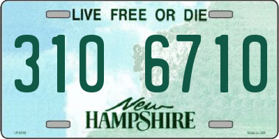 NH license plate 3106710