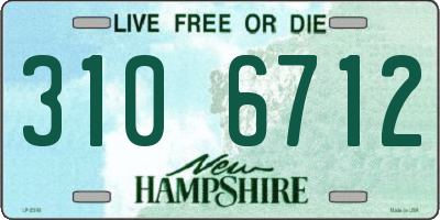 NH license plate 3106712