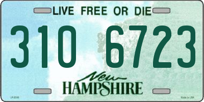 NH license plate 3106723