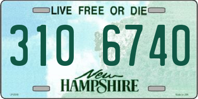 NH license plate 3106740