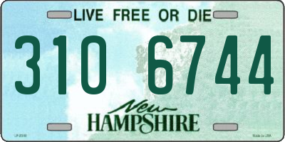 NH license plate 3106744