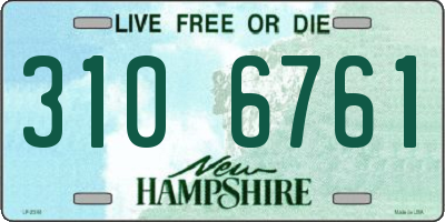 NH license plate 3106761