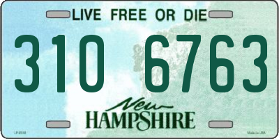 NH license plate 3106763