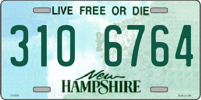 NH license plate 3106764