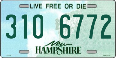 NH license plate 3106772