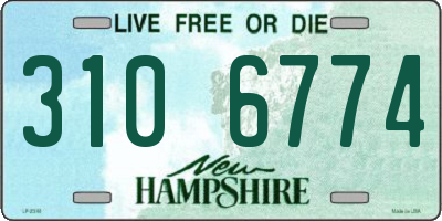 NH license plate 3106774