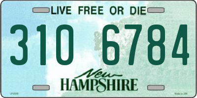 NH license plate 3106784
