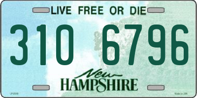 NH license plate 3106796