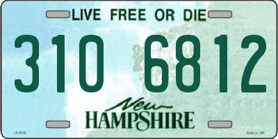 NH license plate 3106812