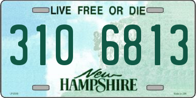 NH license plate 3106813