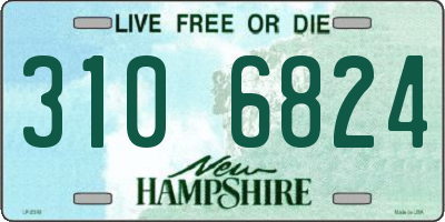 NH license plate 3106824