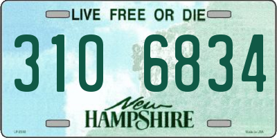 NH license plate 3106834