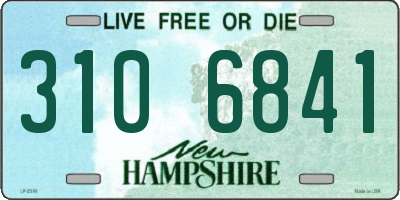 NH license plate 3106841