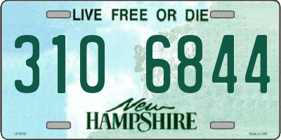 NH license plate 3106844