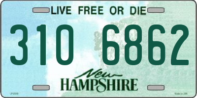 NH license plate 3106862