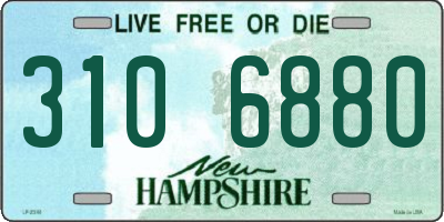 NH license plate 3106880