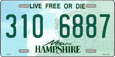 NH license plate 3106887