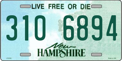 NH license plate 3106894