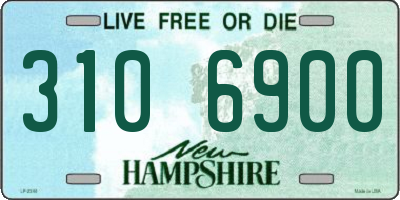 NH license plate 3106900