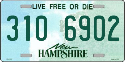 NH license plate 3106902
