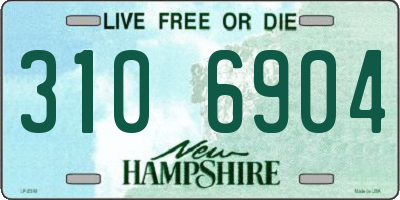 NH license plate 3106904