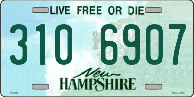 NH license plate 3106907