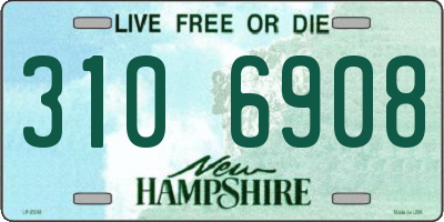 NH license plate 3106908