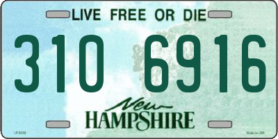 NH license plate 3106916