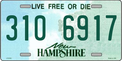 NH license plate 3106917