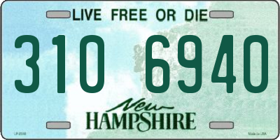 NH license plate 3106940