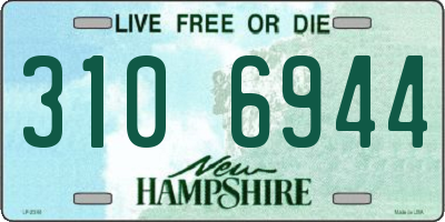 NH license plate 3106944