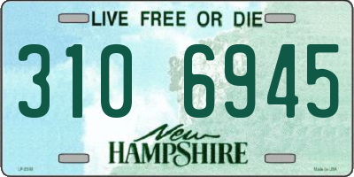 NH license plate 3106945