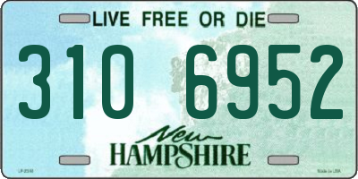 NH license plate 3106952