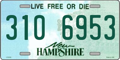 NH license plate 3106953