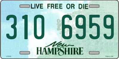 NH license plate 3106959