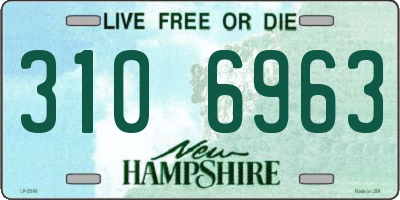 NH license plate 3106963