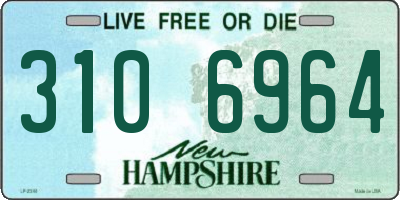 NH license plate 3106964