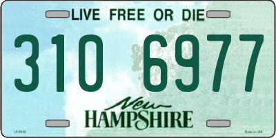 NH license plate 3106977