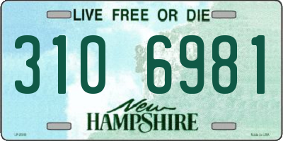 NH license plate 3106981