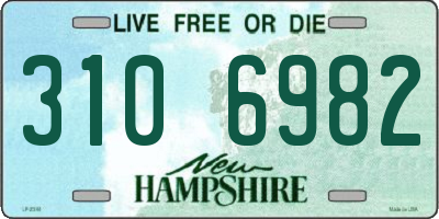 NH license plate 3106982