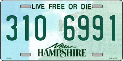 NH license plate 3106991
