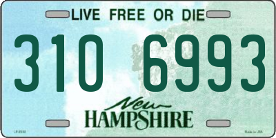 NH license plate 3106993